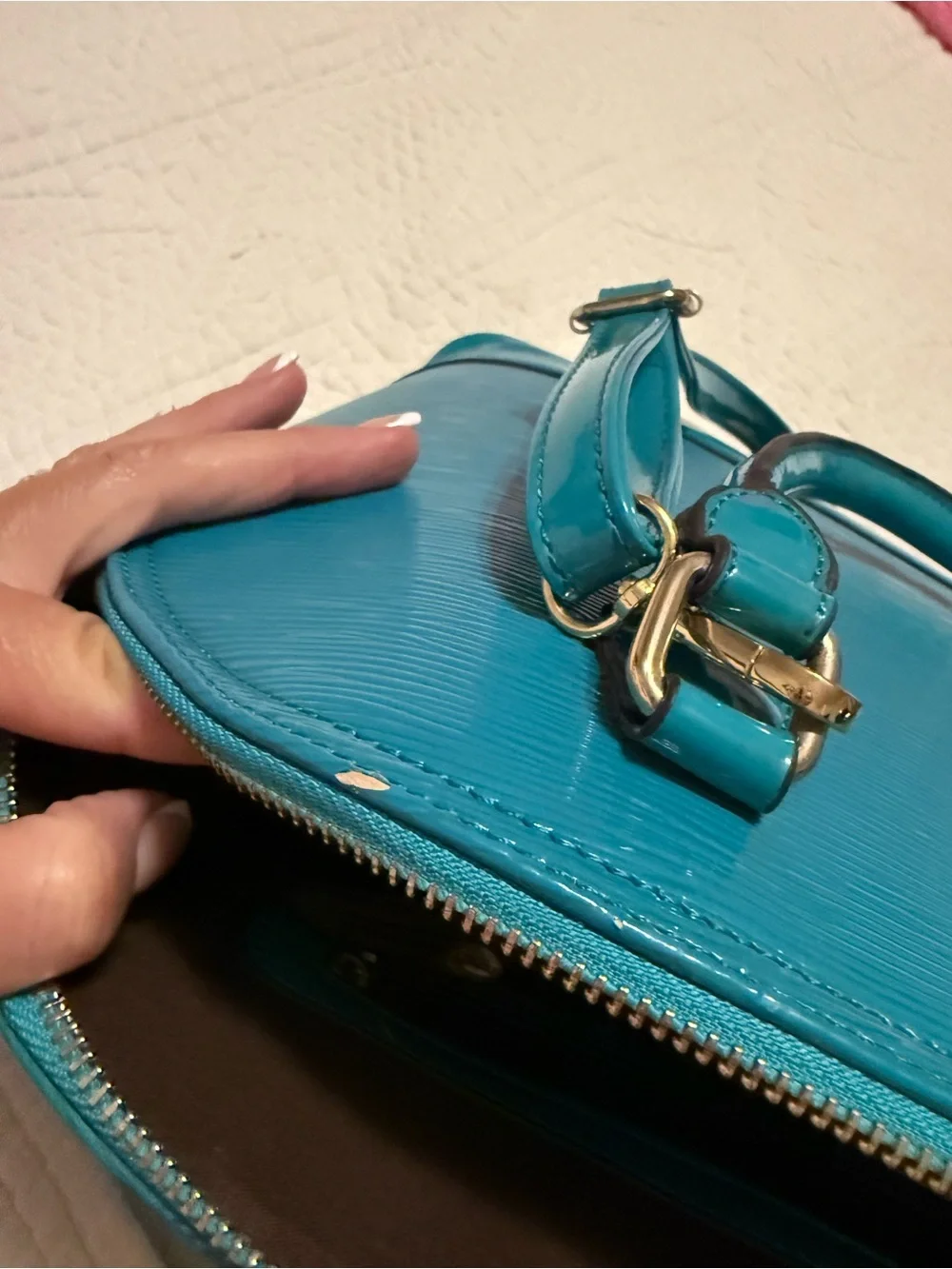 Women’s Teal Dome Satchel Bag - Stylish Everyday Tote